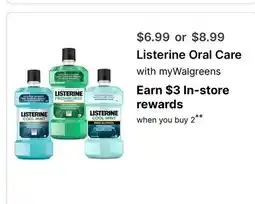 Walgreens Listerine Oral Care offer