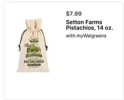 Walgreens Setton Farms Pistachios, 14 oz offer