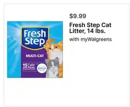 Walgreens Fresh Step Cat Litter, 14 lbs offer