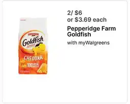 Walgreens Pepperidge Farm Goldfish offer