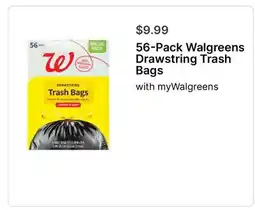 Walgreens Walgreens Drawstring Trash Bags offer
