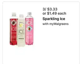 Walgreens Sparkling Ice with myWalgreens offer