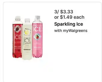Walgreens Sparkling Ice with myWalgreens offer