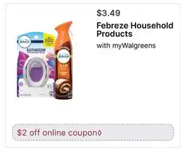 Walgreens Febreze Household Products offer