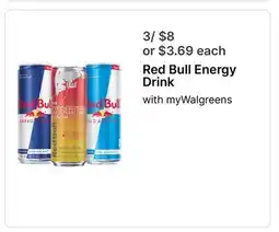 Walgreens Red Bull Energy Drink offer