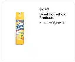 Walgreens Lysol Household Products offer