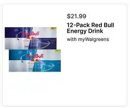 Walgreens 12-Pack Red Bull Energy Drink offer