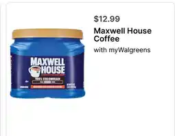 Walgreens Maxwell House Coffee offer