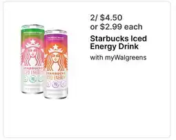 Walgreens Starbucks Iced Energy Drink offer