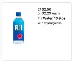Walgreens Fiji Water, 16.9 oz offer