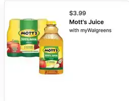 Walgreens Mott's Juice offer