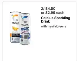 Walgreens Celsius Sparkling Drink offer