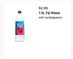 Walgreens 1.5L Fiji Water offer