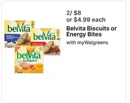 Walgreens Belvita Biscuits or Energy Bites offer