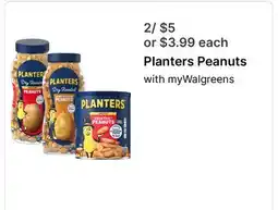 Walgreens Planters Peanuts offer