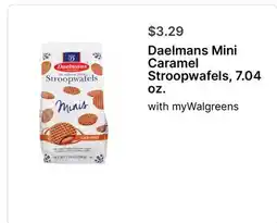 Walgreens Daelmans Mini Caramel Stroopwafels, 7.04 oz offer