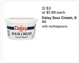 Walgreens Daisy Sour Cream offer