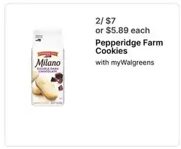 Walgreens Pepperidge Farm Cookies offer