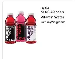 Walgreens Vitamin Water offer