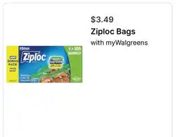 Walgreens Ziploc Bags offer