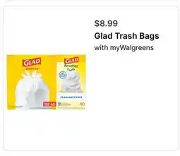 Walgreens Glad Trash Bags offer