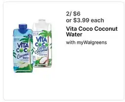Walgreens Vita Coco Coconut Water offer