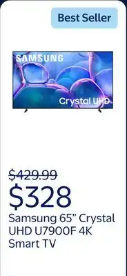 Walmart Samsung 65 Class Crystal UHD U7900F 4K Smart TV 2025 - UN65U7900FFXZA offer