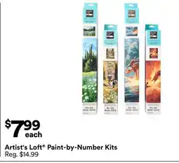 Michaels Artist's Loft Paint-by-Number Kits offer