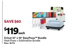 Michaels Cricut 12 x 10 EasyPress Bundle Heat Press + Sublimation Bundle offer