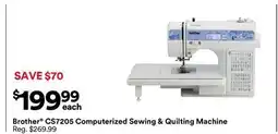 Michaels Brother CS7205 Computerized Sewing & Quilting machine offer