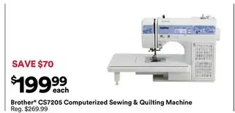 Michaels Brother CS7205 Computerized Sewing & Quilting machine offer