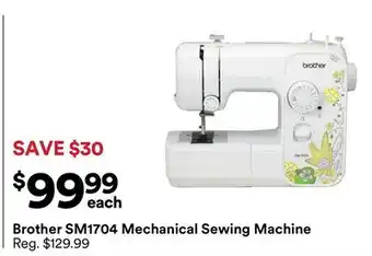 Michaels Brother Sm1704 mechanical Sewing machine offer