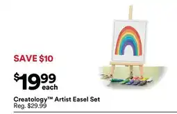 Michaels Creatology Artist easel Set offer