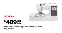 Michaels Brother Se700 Sewing & embroidery machine offer