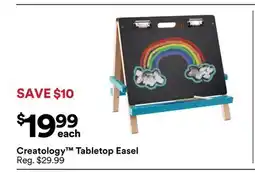 Michaels Creatology Tabletop easel offer