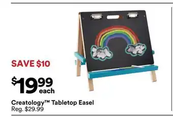 Michaels Creatology Tabletop easel offer
