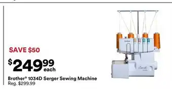 Michaels Brother 1034D Serger Sewing machine offer