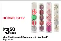 Michaels Mini Shatterproof Ornaments by Ashland offer