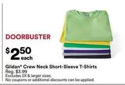 Michaels Gildan Crew Neck Short-Sleeve T-Shirts offer