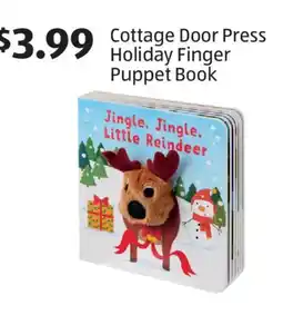 Aldi Cottage Door Press Holiday Finger Puppet Book offer