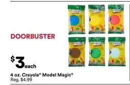 Michaels 4 oz. Crayola model magic offer