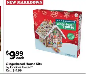 Michaels Gingerbread House Kits by Cookies United offer