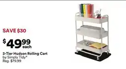 Michaels 3-Tier Hudson rolling Cart by Simply Tidy offer
