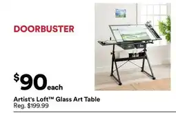 Michaels Artist's Loft Glass Art Table offer