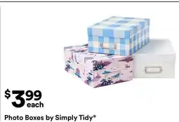 Michaels Photo Boxes by Simply Tidy offer