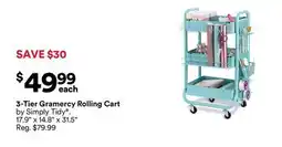 Michaels 3-Tier Gramercy rolling Cart by Simply Tidy offer