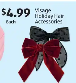 Aldi Visage Holiday Hair Accessories offer