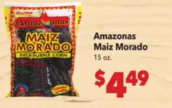 Vallarta Supermarkets Amazonas Maiz Morado offer