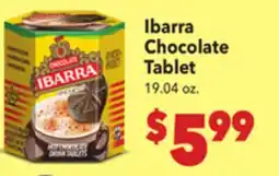 Vallarta Supermarkets Ibarra Chocolate Tablet offer