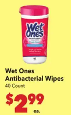 Vallarta Supermarkets Wet Ones Antibacterial Wipes offer